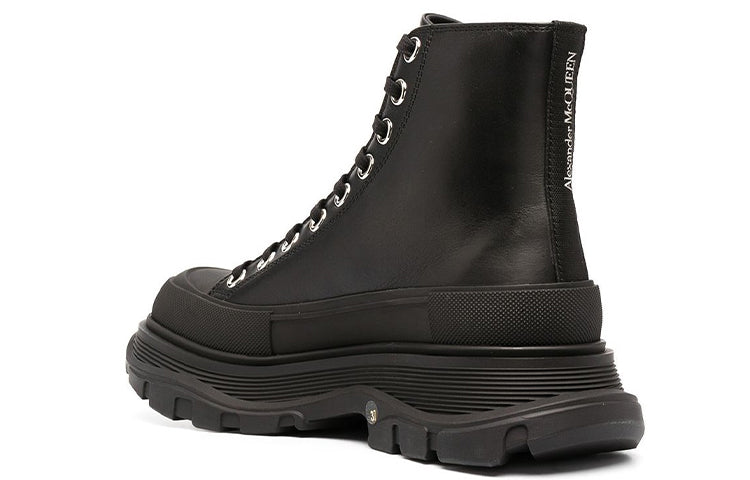 (WMNS) Alexander McQueen Tread Slick High 'Black' 633900WHZ621081