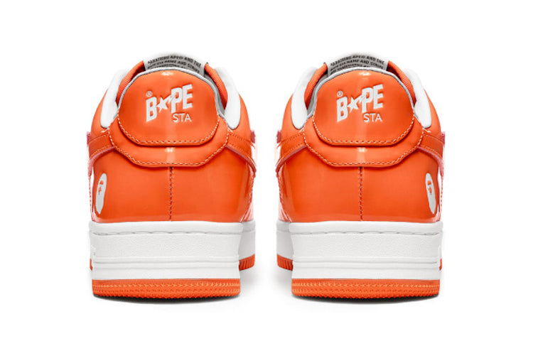 A BATHING APE Bape Sta Low 'Orange White' 1H70-191-001-WO