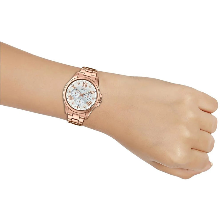 CASIO SHEEN Waterproof Rose Gold Analog SHE-3806PG-7A