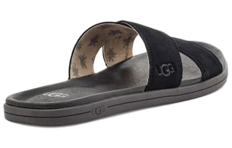UGG Brookside Slide Beach Black Slippers 1113093-BLK