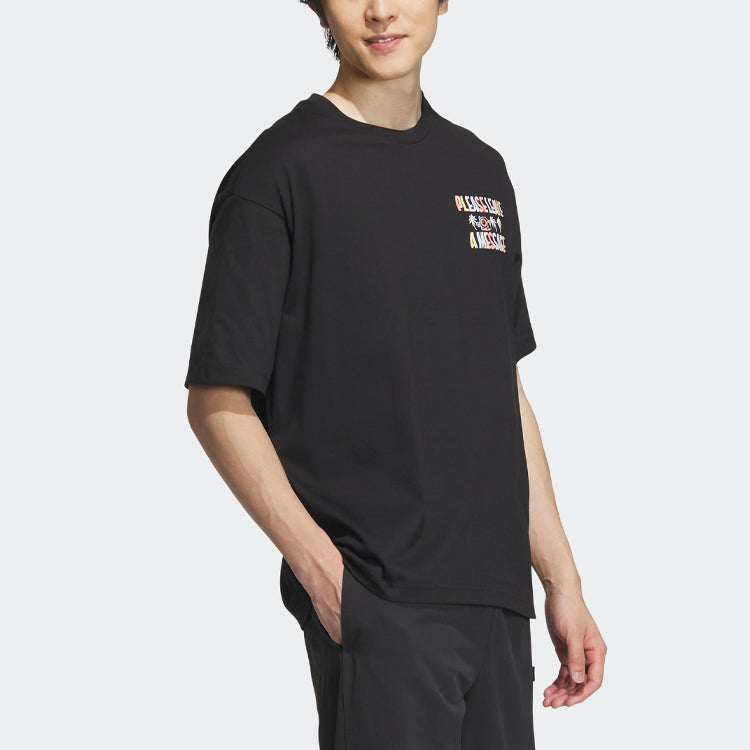 adidas T-Shirts Asia Sizing 'Black' IA6746
