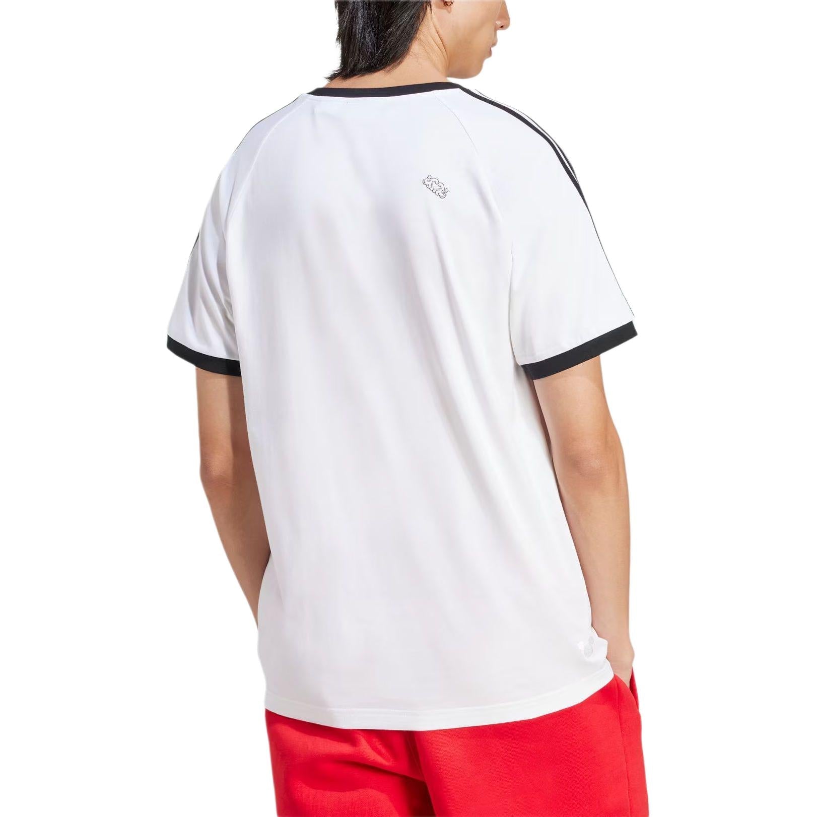 adidas Mickey Mouse x Originals 3-Stripes Tee Asia Sizing 'White' IY2270