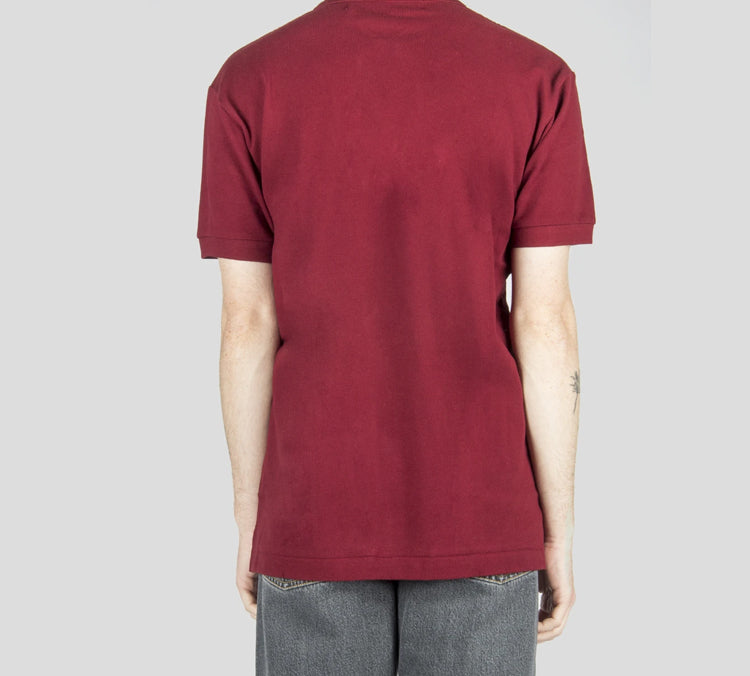 COMME des GARCONS PLAY Polo Red Emblem 'Burgundy' AZ-T006-051-3