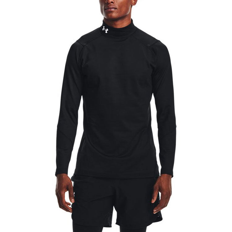 Under Armour ColdGear Infrared Mock Long Sleeve T-shirt 'Black' 1368026-001