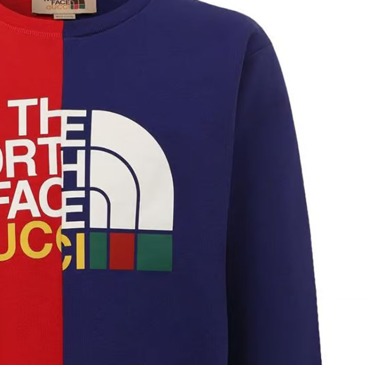 Gucci x The North Face Sweatshirt 'Blue Red' 671500-XJDRE-6051