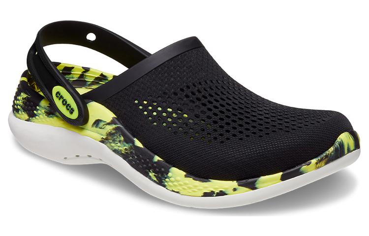 Crocs LiteRide 2.0 Clog 'Black Neon Yellow' 207634-02K