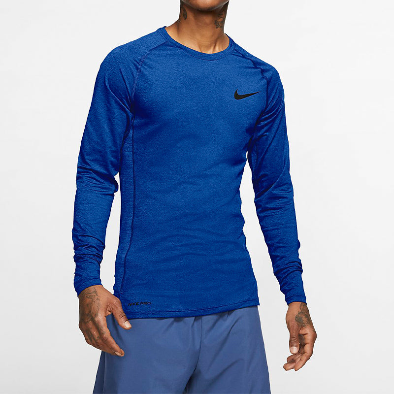 Nike Pro Tight Training Quick Dry Breathable Long Sleeves Gym Clothes Blue BV5589-480