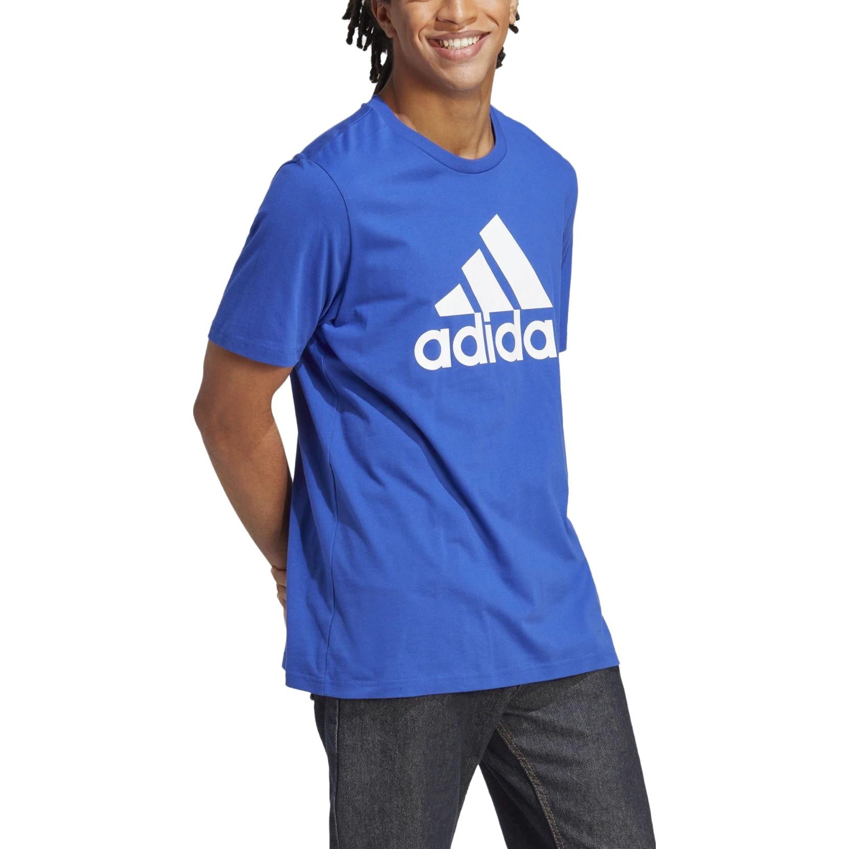 adidas Essentials Single Jersey Big Logo T-shirt 'Semi Lucid Blue' IC9351