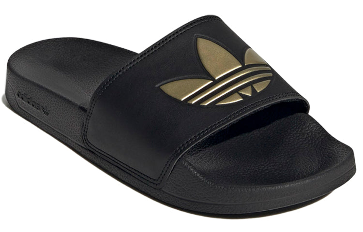 (WMNS) adidas Adilette Lite Slide 'Black Matte Gold' GZ6196