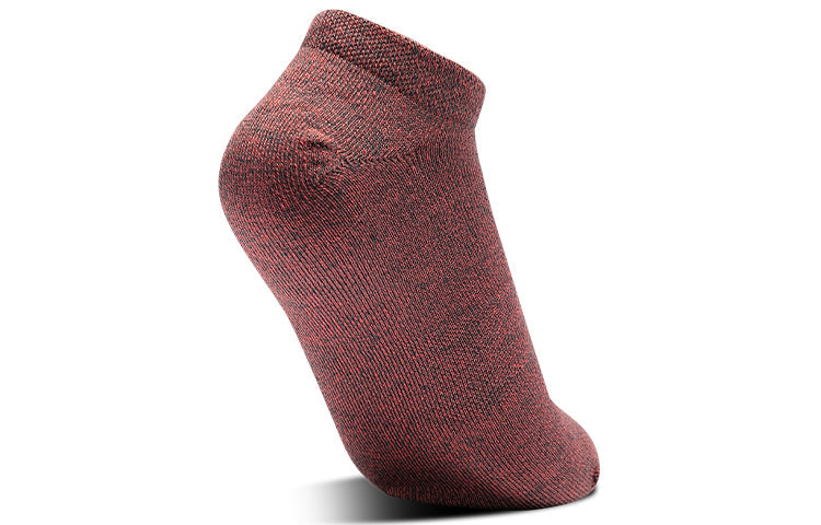 Under Armour Essentials No Show Socks - 6-Pack 'Black White Copper Red' 1358780-100