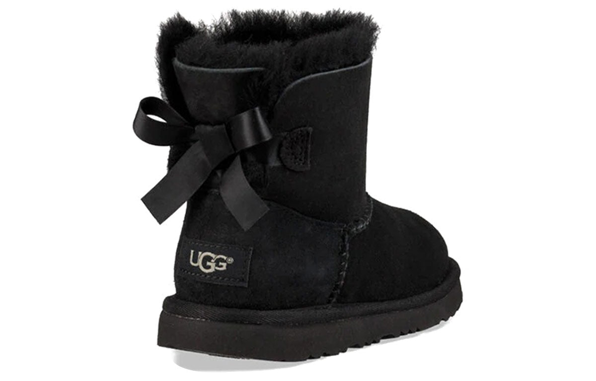 UGG Mini Bailey Bow II Snow Boots Big Boys Black 1017397K-BLK