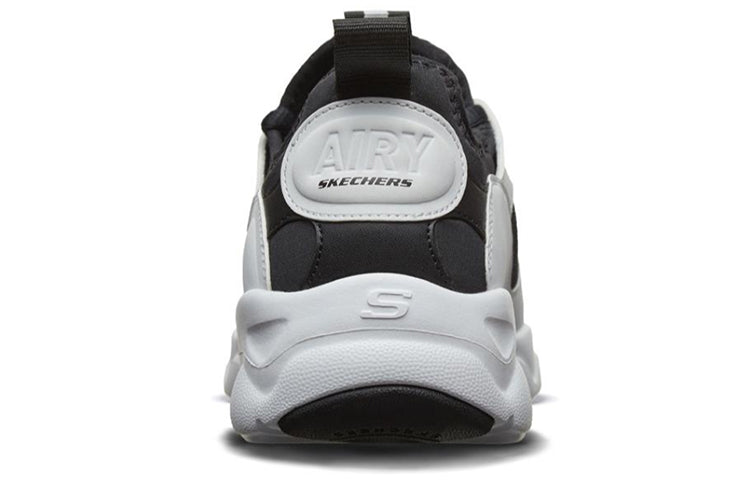 (WMNS) Skechers D'lites Airy White/Black 66666207-BKW