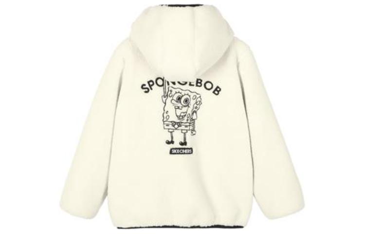 (GS) Skechers x SpongeBob SquarePants Graphic Jacket 'White Yellow' L321K181