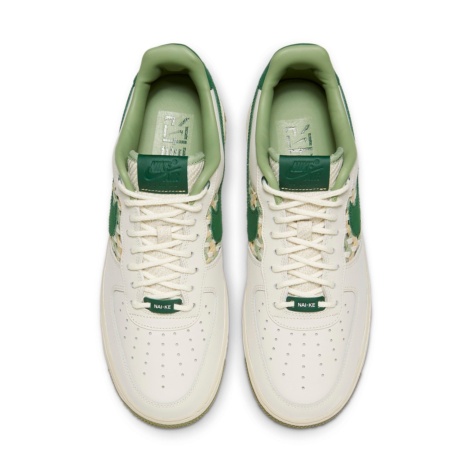 Nike Air Force 1 Low 'NAI-KE Light Bone Gorge Green' FN0369-100