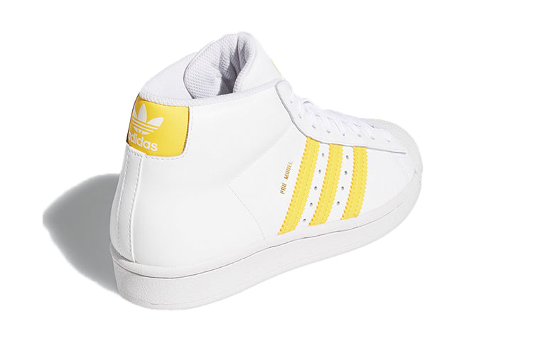 (GS) adidas originals Pro Model J 'White Yellow' FV4982