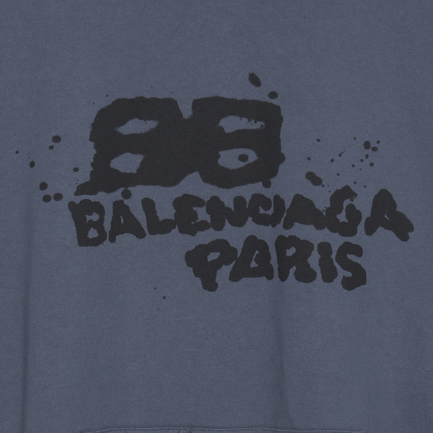 Balenciaga Hand-Drawn BB Icon Hoodie Large Fit 'Blue' 620973TNVQ14183