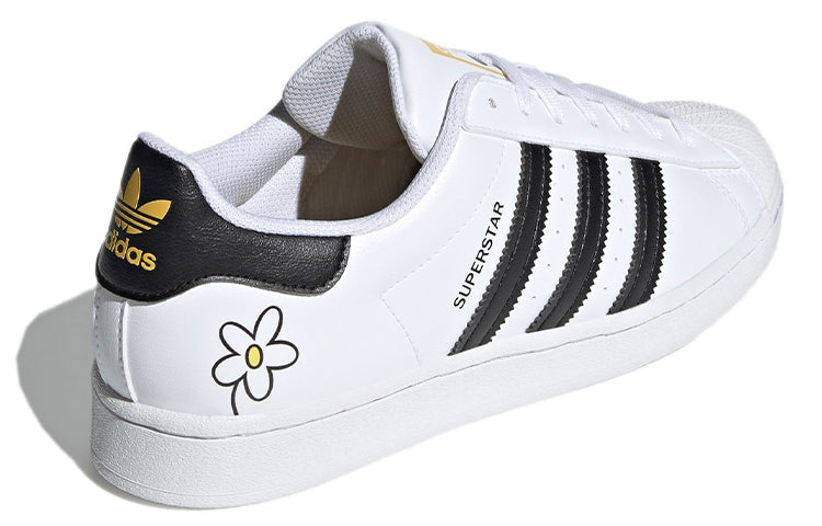 adidas Originals Superstar Shoes 'Cloud White Core Black Hazy Yellow' GW2249