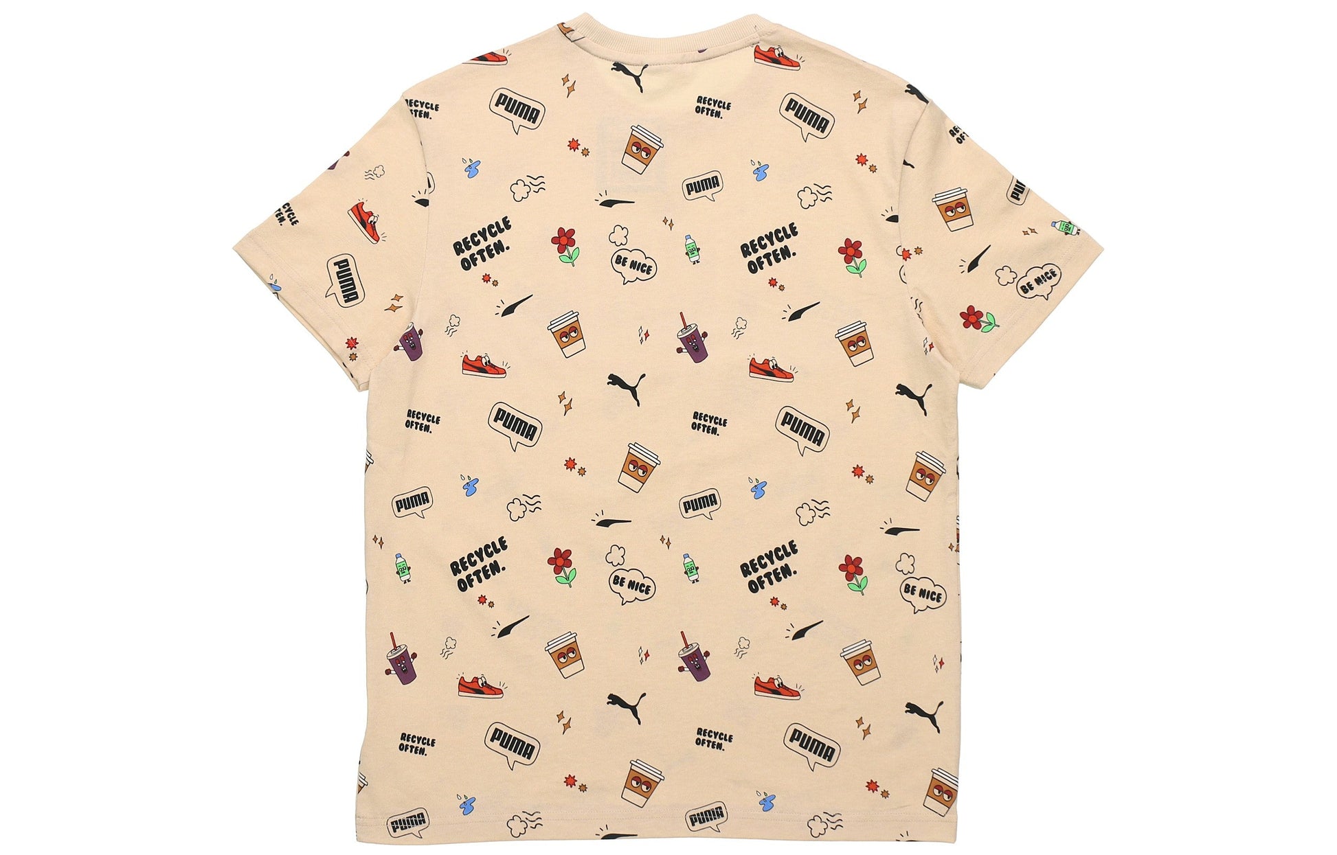 PUMA Awareness Aop Tee Sports Alphabet Printing Short Sleeve 532033-68