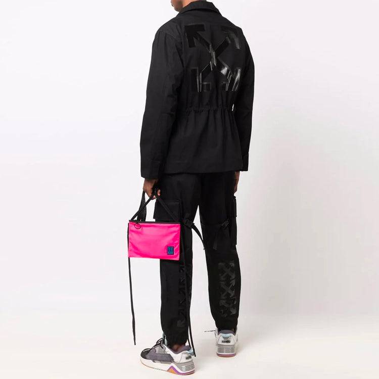 Off-White FW21 Logo Outdoor Jacket Slim Fit Version Black OMEL021F21FAB0021010