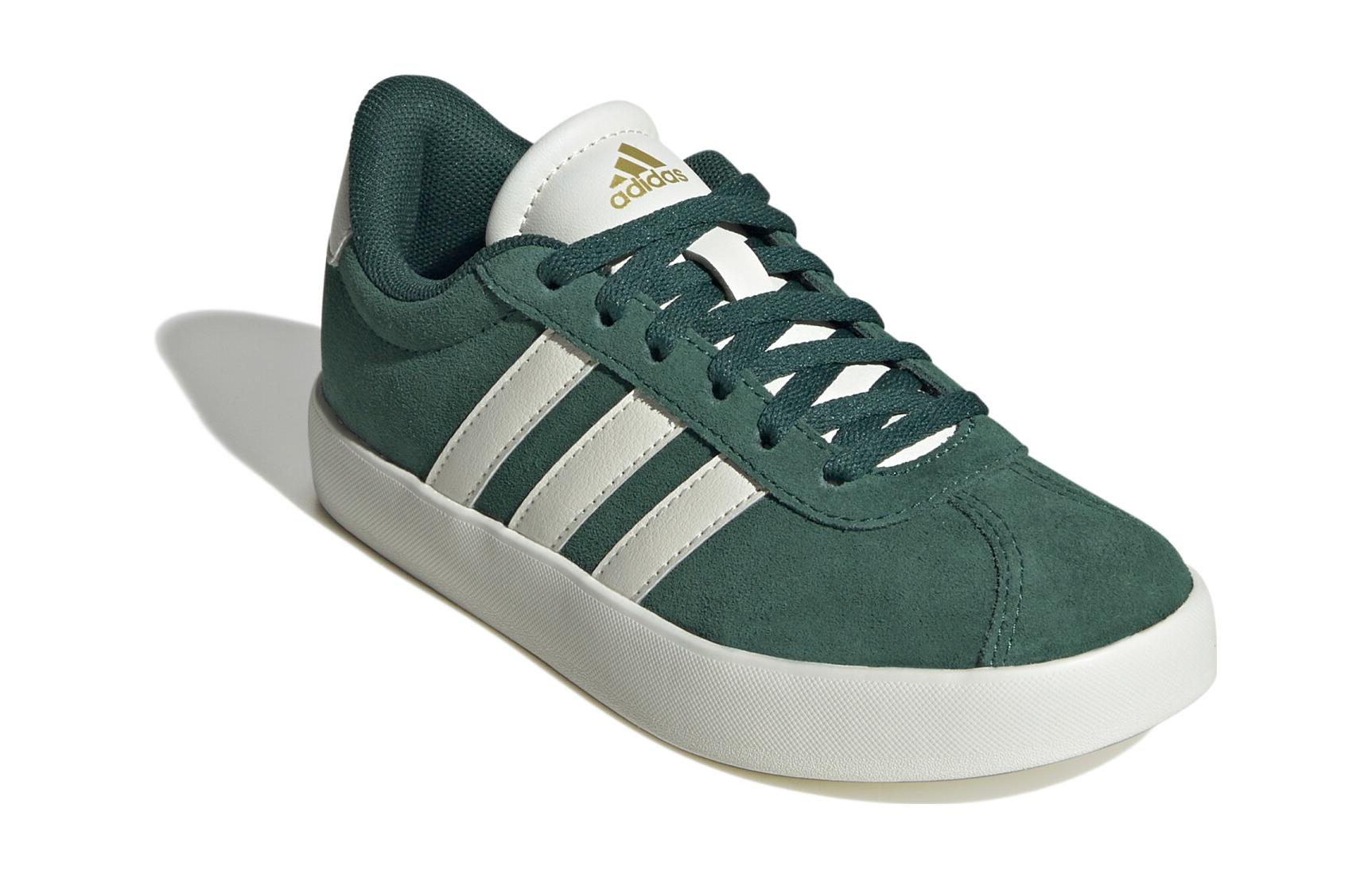(GS) adidas VL Court 3.0 'Green Beige Gold' ID6309