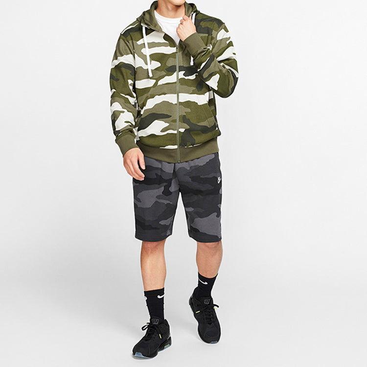 Nike Camouflage Street Style Long Sleeves Hoodies Green BV2821-222