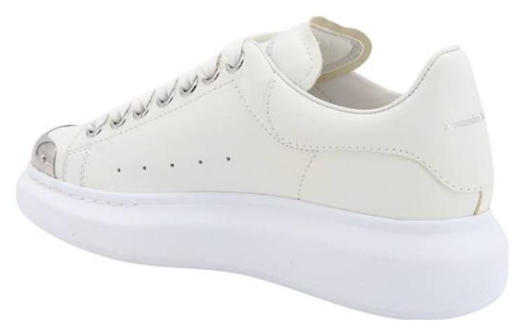 (WMNS) Alexander McQueen Oversize Larry Leather Sneakers 'White' 769115WIEE29071