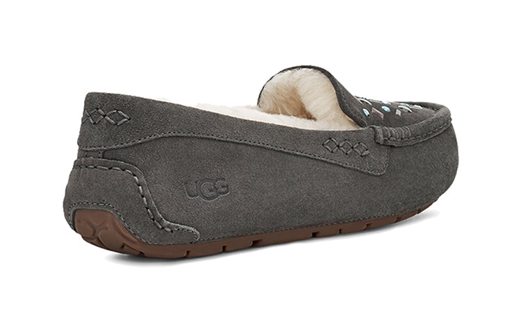(WMNS) UGG Ansley Stud 2 (Rivets) Slip on Grey 1119100-CHRC