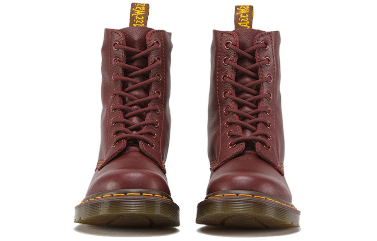 (WMNS) Dr. Martens Pascal Dress Blues 8-Eye Boots Red 13512411