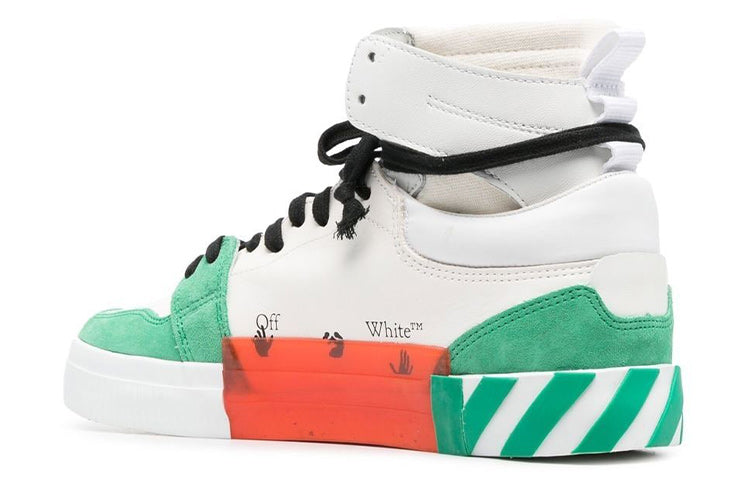 Off-White Vulcanized High-Top 'Green White' OMIA225F22LEA0010155