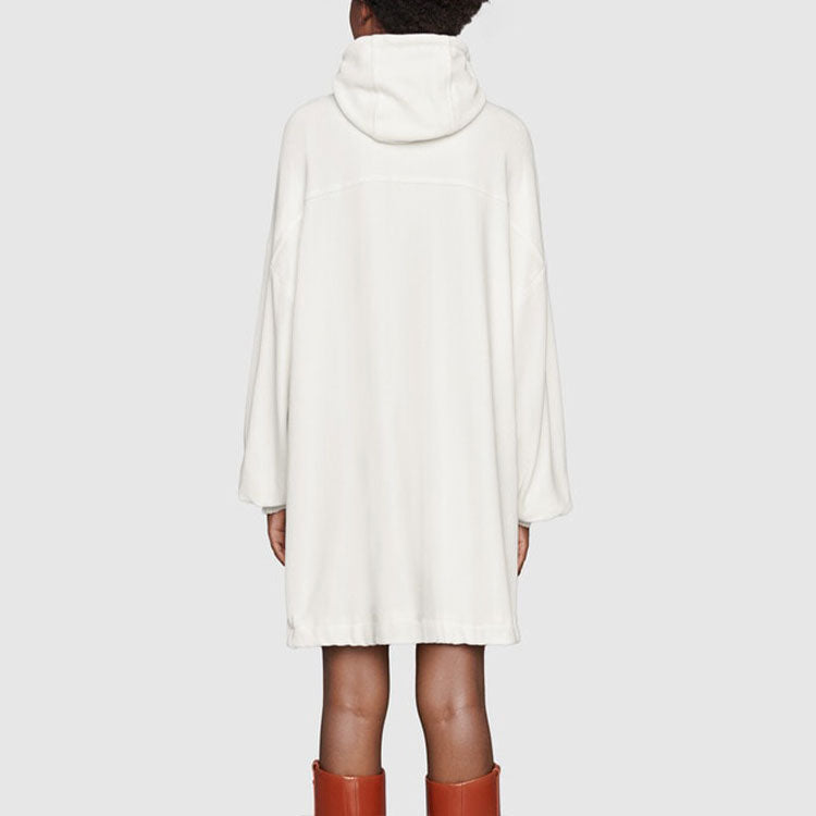 (WMNS) Gucci Cotton dress with chenille Web 'White' 678707-XJDYG-9061