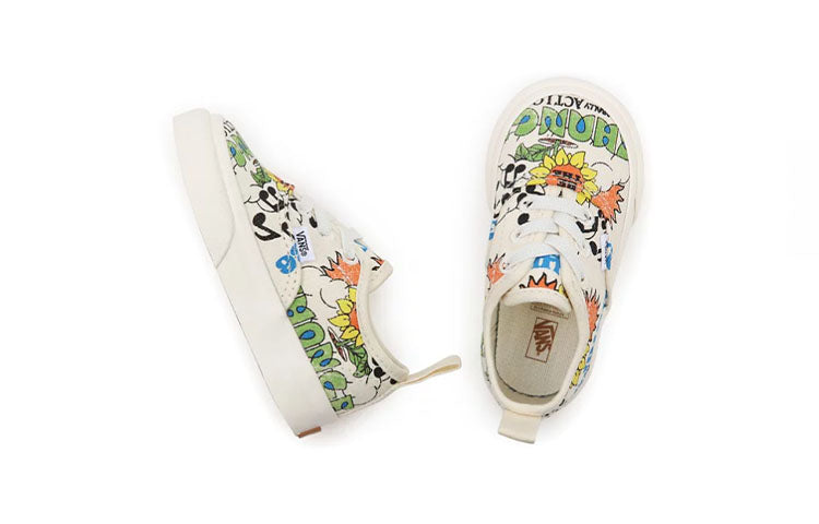Vans Toddler Eco Theory Authentic Elastic Lace 'White Green' VN0A34A1ARG