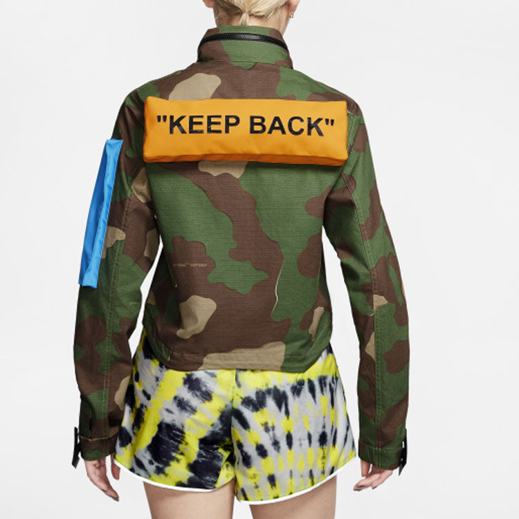 (WMNS) Nike x Off-White NRG Jacket 'Green Camouflage' CK5623-385