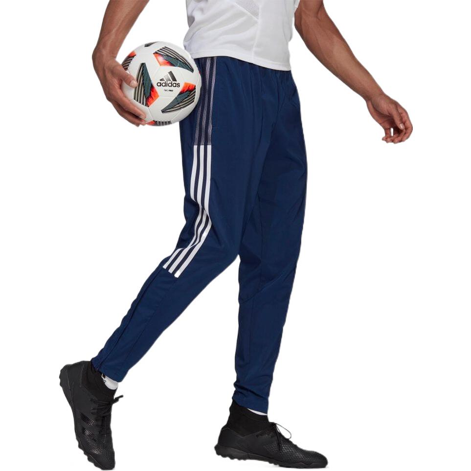 Men's adidas Solid Color Side Stripe Logo Sports Pants/Trousers/Joggers Japanese Version Blue GH4470