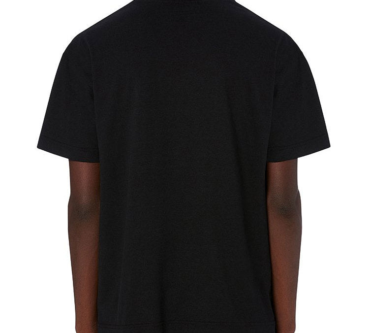 Men's PALM ANGELS Printing Short Sleeve Black 520 PMAA001S204130141088