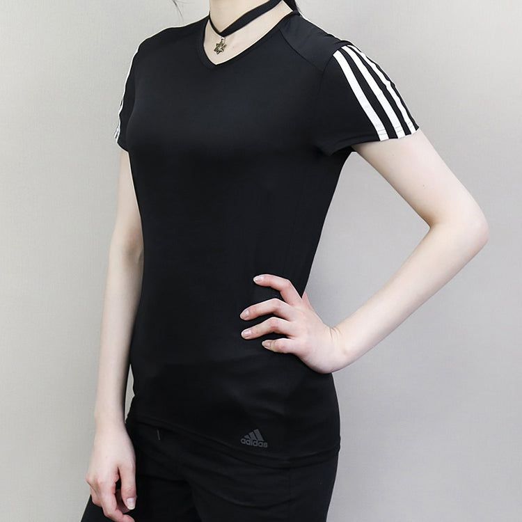 (WMNS) adidas Running Sports Short-sleeve Tee Black CZ7569