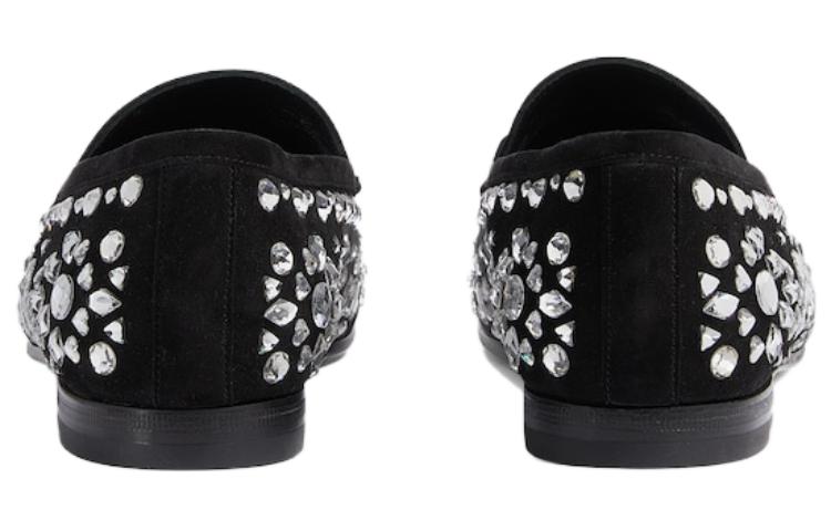 (WMNS) Gucci Jordaan 'Black Suede' 757751-CA1M0-1000