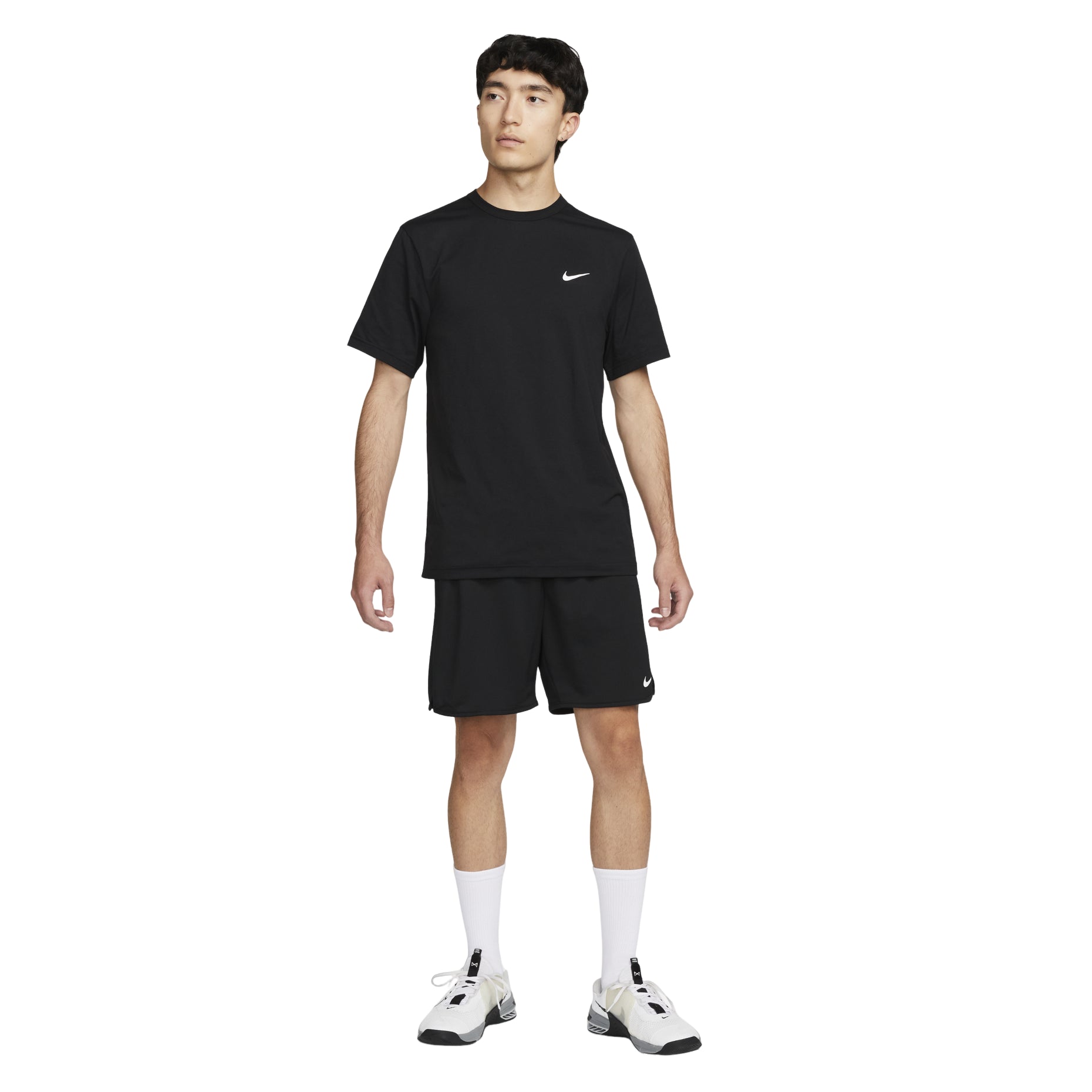 Nike Dri-FIT UV Hyverse Short Sleeve Fitness Top 'Black' DV9840-010