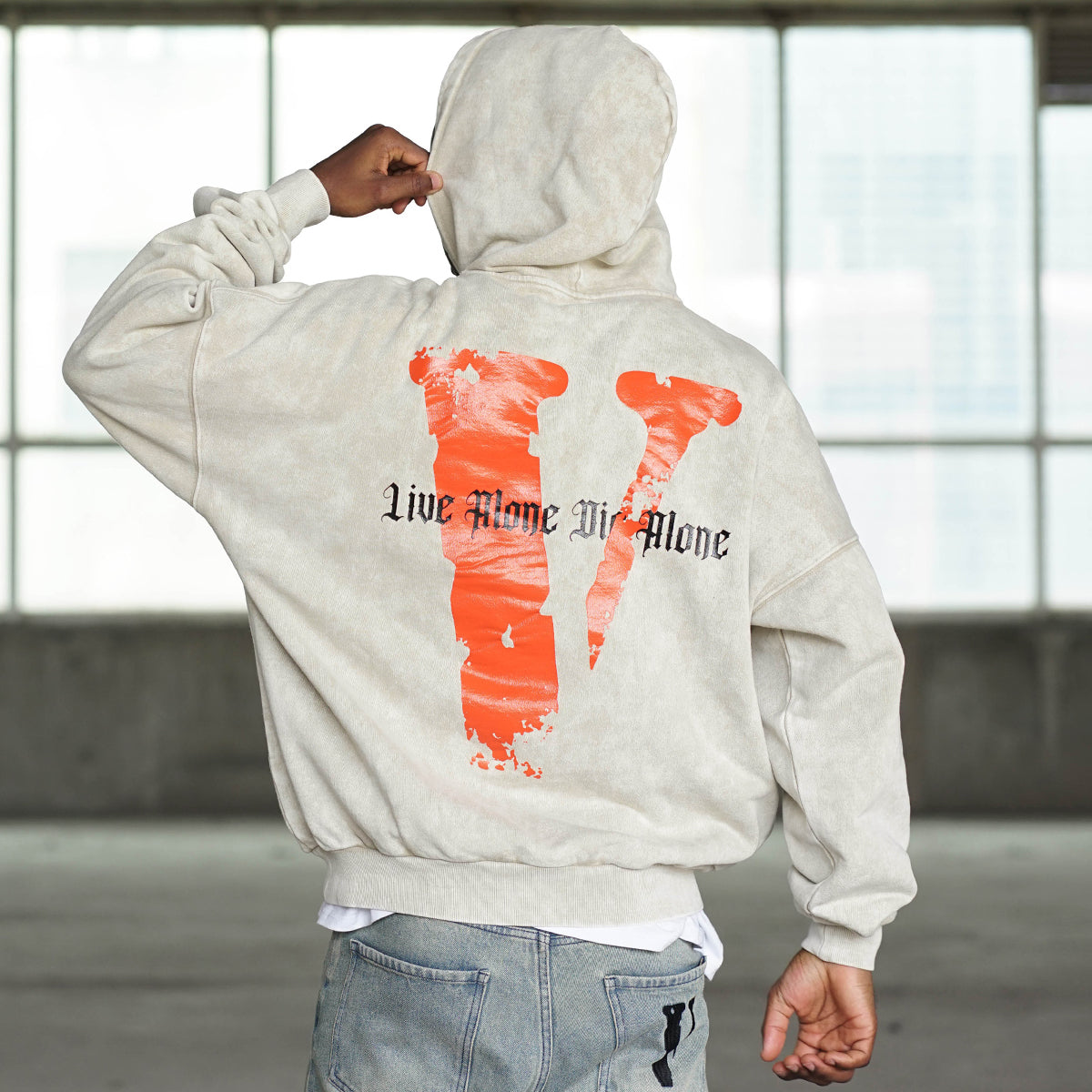 VLONE Live Alone Die Alone Hoodie 'Wheat Orange' VLHD24003-BE