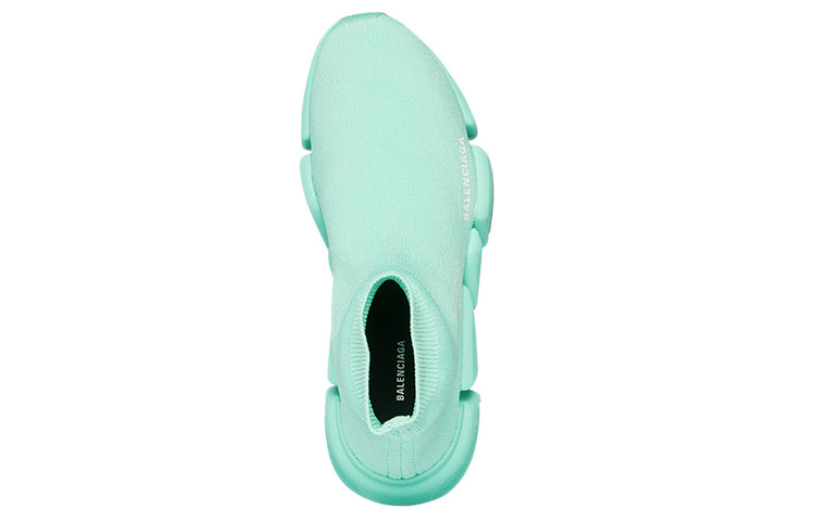 (WMNS) Balenciaga Speed 2.0 Sneakers 'Recycled Transparent Sole Mint' 654045W2DI43412