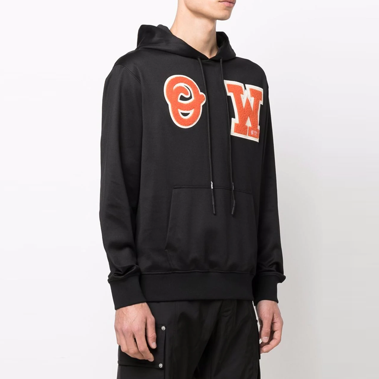 Men's Off-White Logo Black OMBB097C99FLE0061020