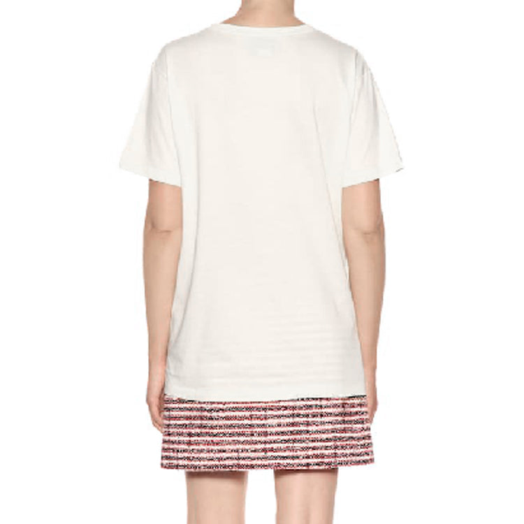 Gucci Guccy Series Cotton Short Sleeves Unisex White 492347X3P077561