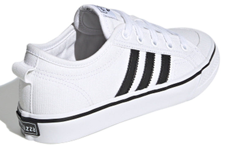 (GS) adidas Nizza J 'White Black' EF5140