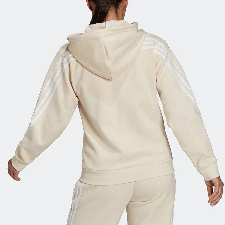 (WMNS) adidas Future Icons 3-Stripes Hooded Track Top 'White' HE1660