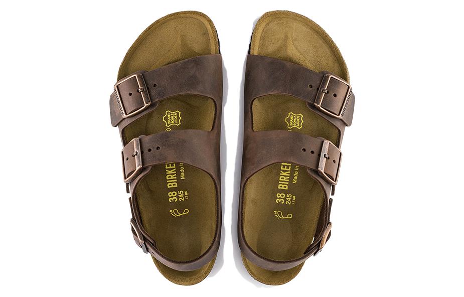 Birkenstock Milano Oiled Leather Narrow Fit 'Habana' 0034873