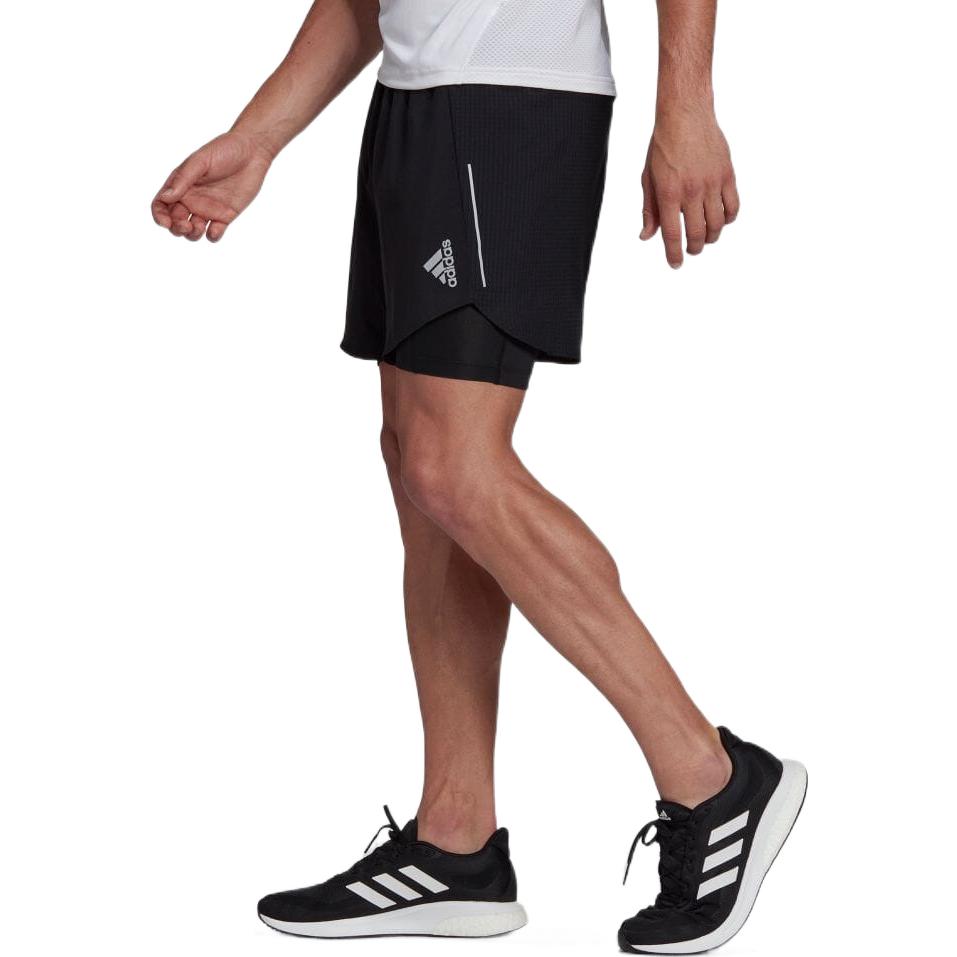 adidas Designed 4 Running Two-in-One Shorts 'Black' H58579