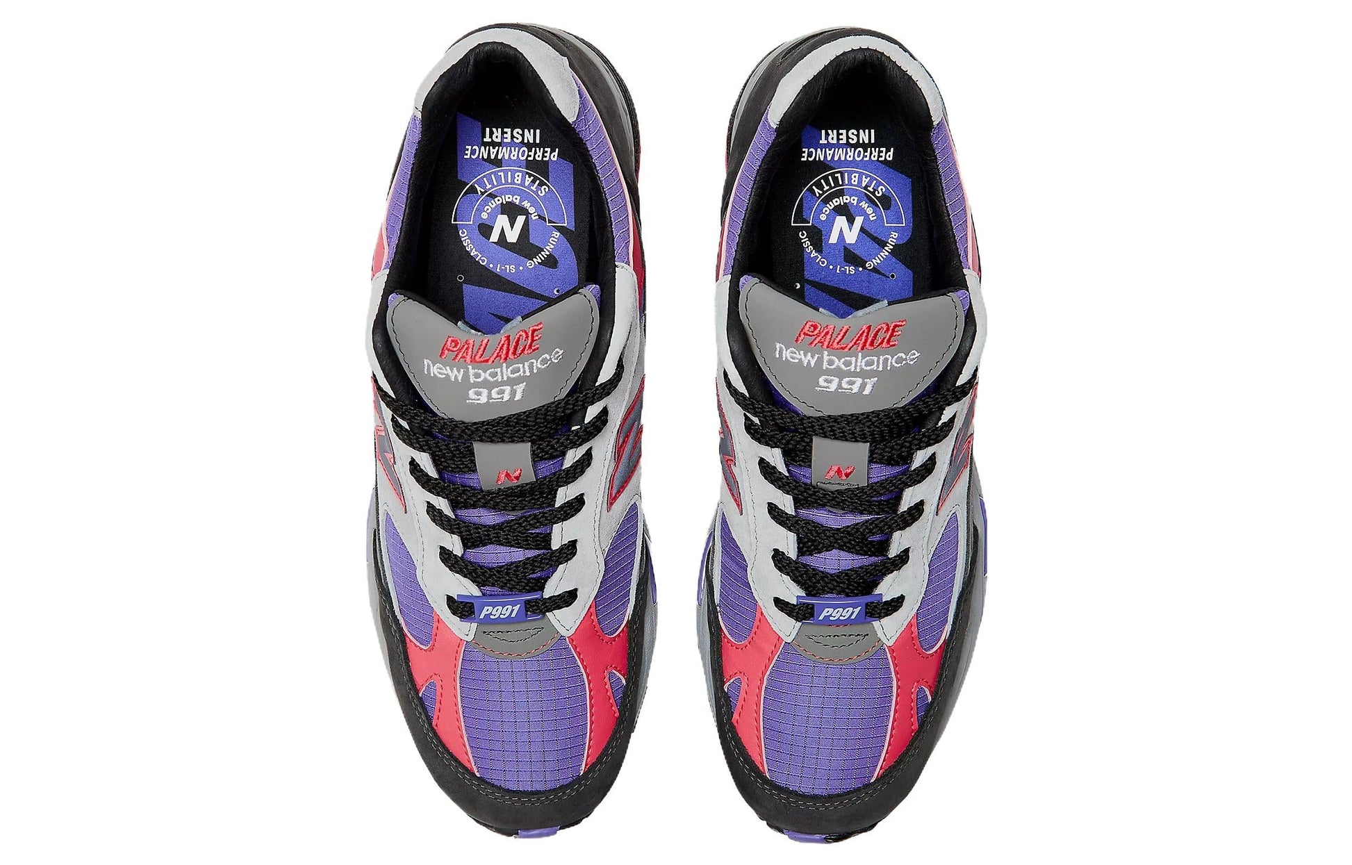 (WMNS) New Balance 991 Made in England x Palace 'Black Ultra Violet' W991PLE