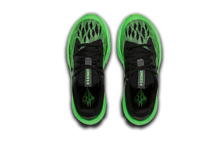 (GS) Under Armour Charged Scramjet 3 Sports Shoes Green/Black 3022611-001