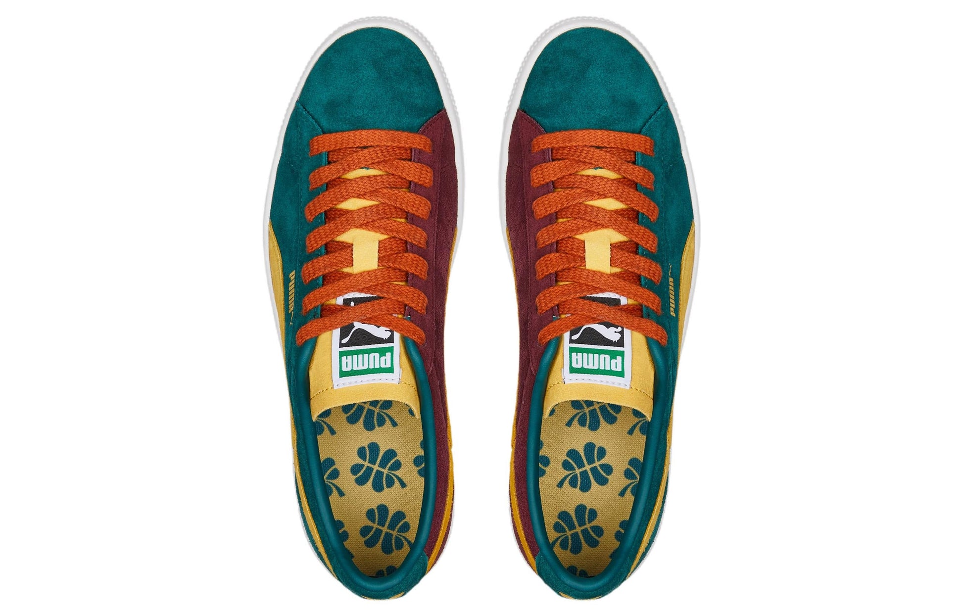 PUMA Suede VTG Teams 'Varsity Green Mustard' 386581-01