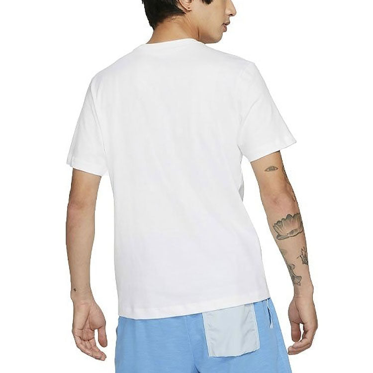 Nike Just Doit Casual Sports Alphabet Printing Short Sleeve White DD1263-100