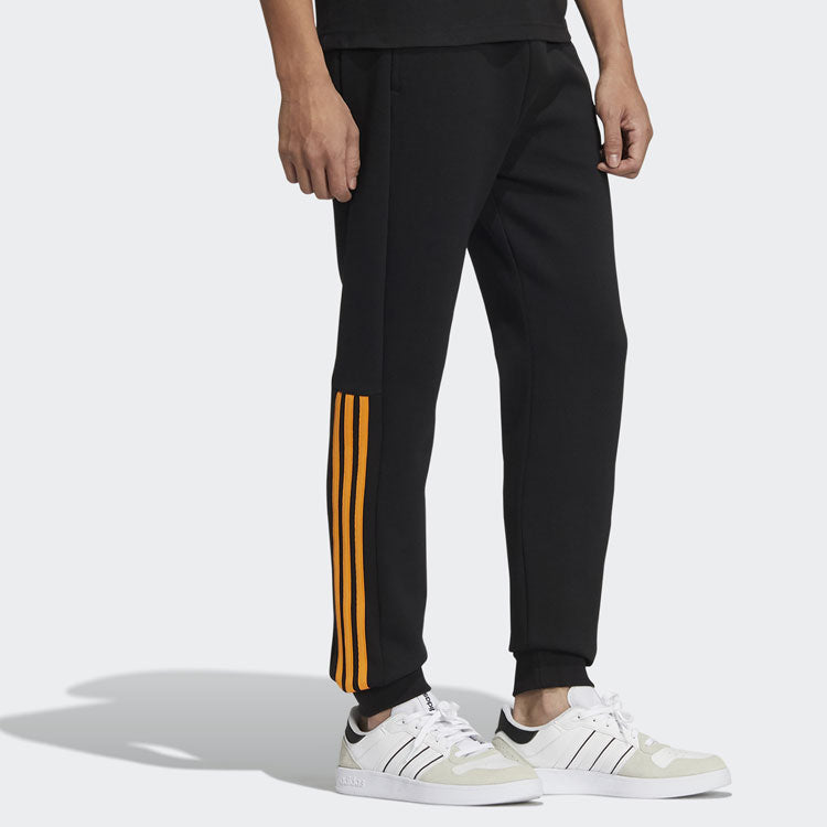 Men's adidas neo SW DK 3S TP Pants Stripe Casual Sports Pants/Trousers/Joggers Black HC9673